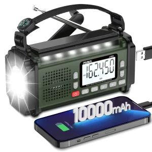 Emergency Radio Battery/Solar/Hand Cranked